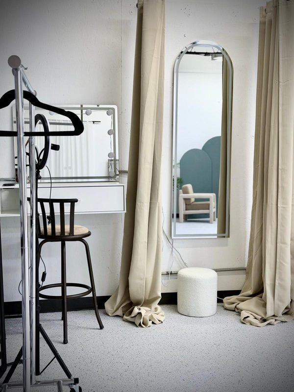 Vanity and dressing area